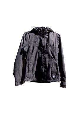 Windbreaker Jacket Roadrunner Hooded Black Mesh Lined Hiking Camping Running S